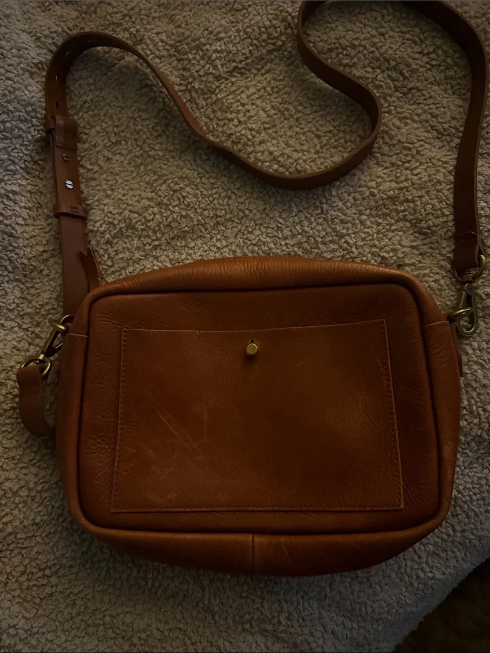 Madewell The Transport Camera Crossbody Leather Bag